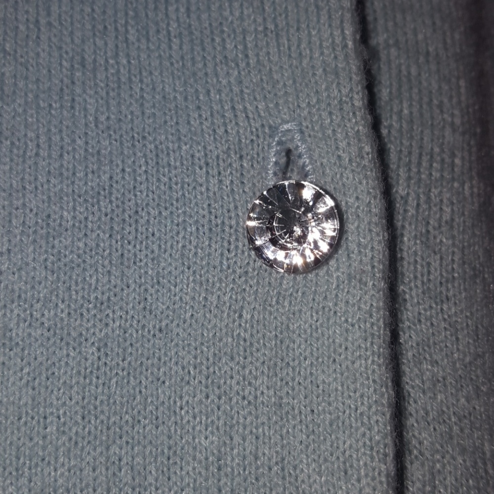 ❤️4/$20 New York & Co Cardigan, Rhinestone Buttons - Picture 4 of 6